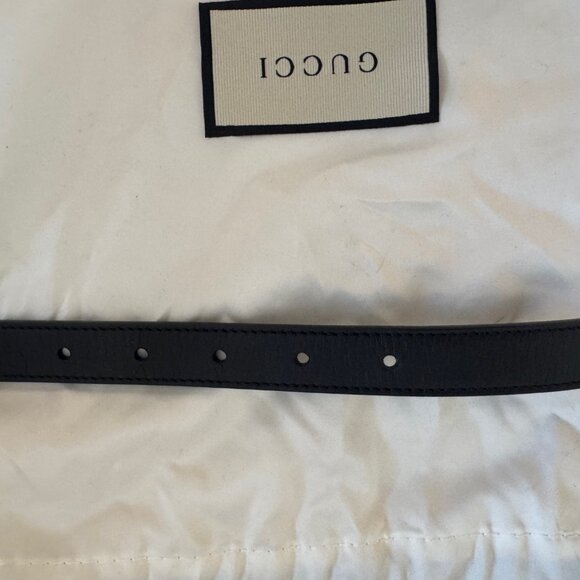 Authentic GG Marmont thin belt